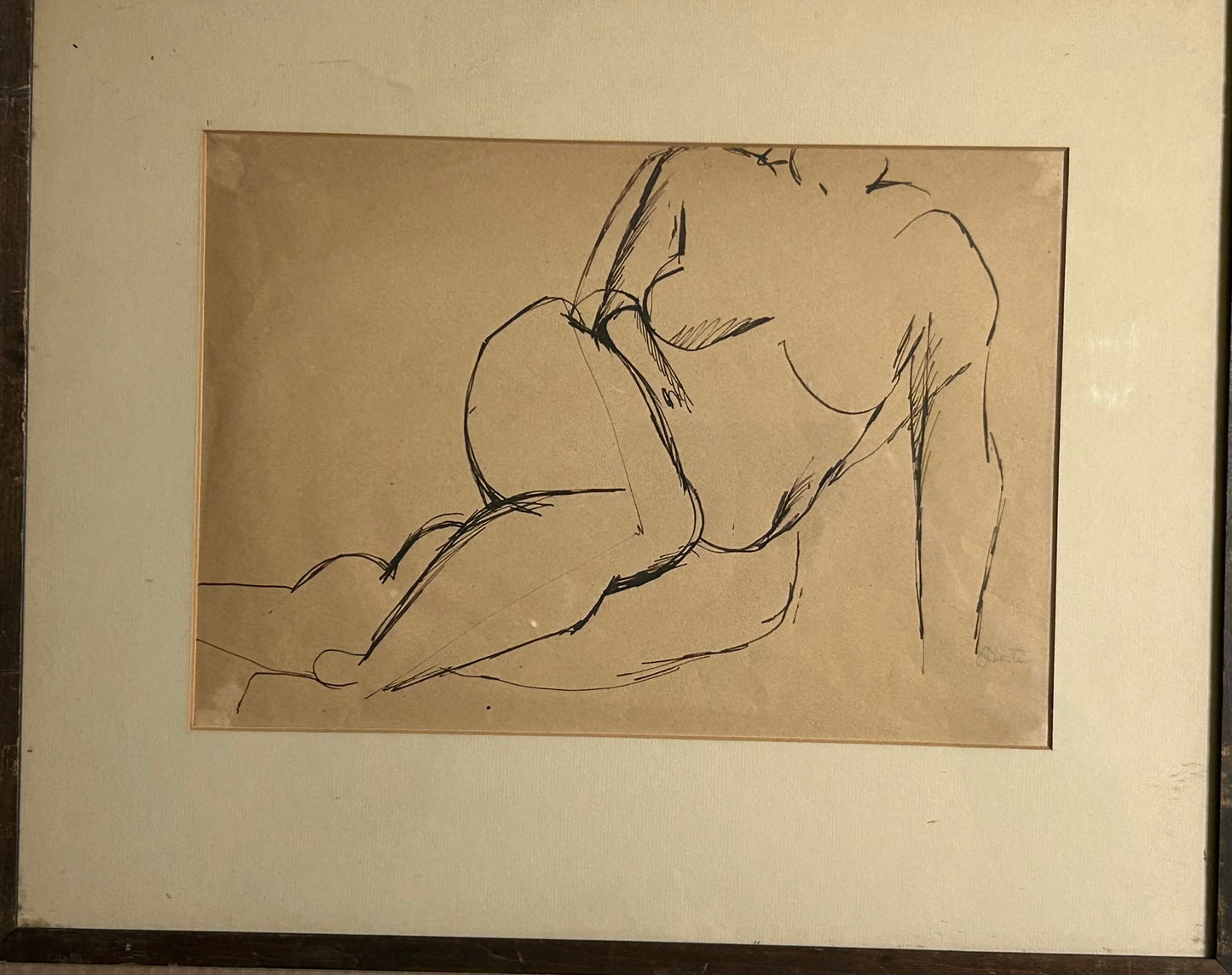 VIVEAN OVIETTE NEW YORK AND TEXAS DRAWING OF NUDE