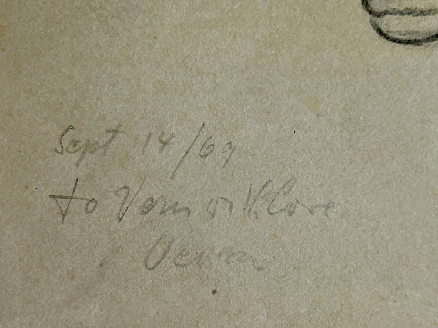 VIVEAN OVIETTE FROM NEW YORK AND TEXAS 1918-1990 DRAWING OF SHEEP