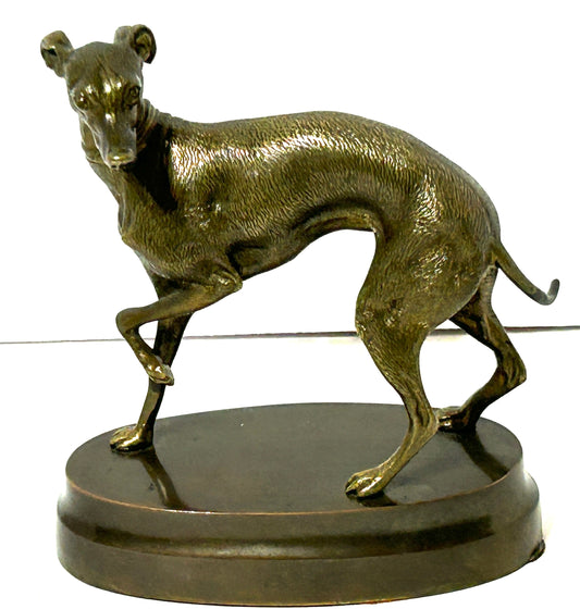BRONZE GREYHOUND SCULPTURE