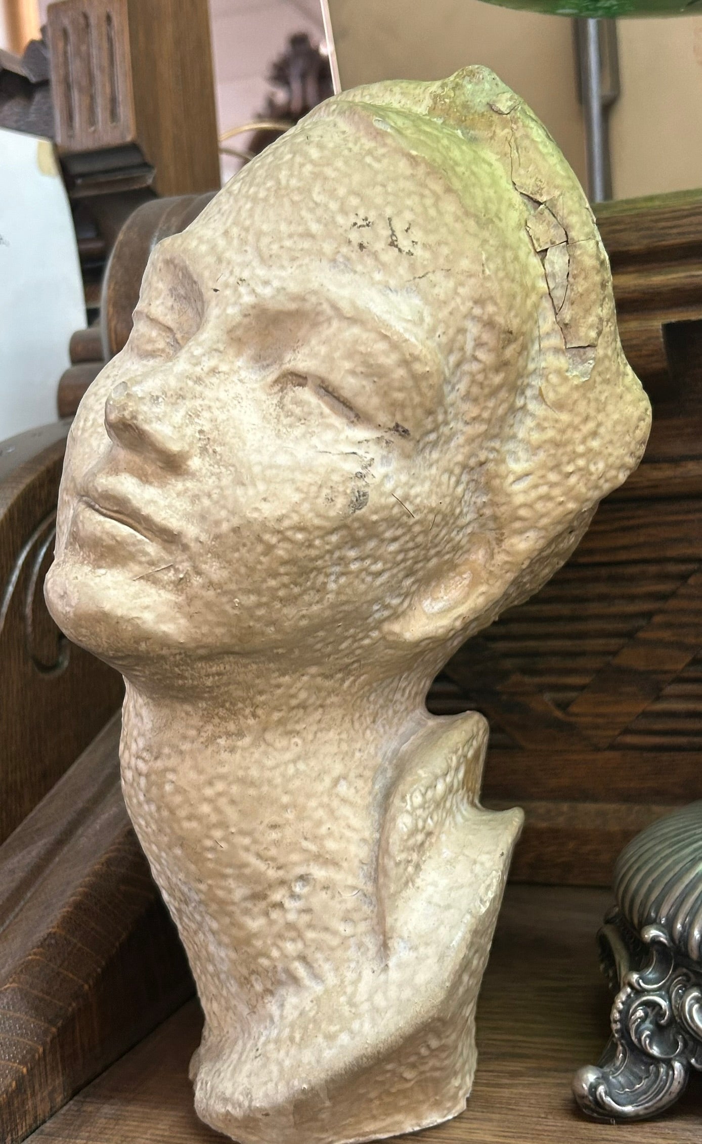 NEBRASKA ARTIST GLADYS LUX LADY SCULPTURE