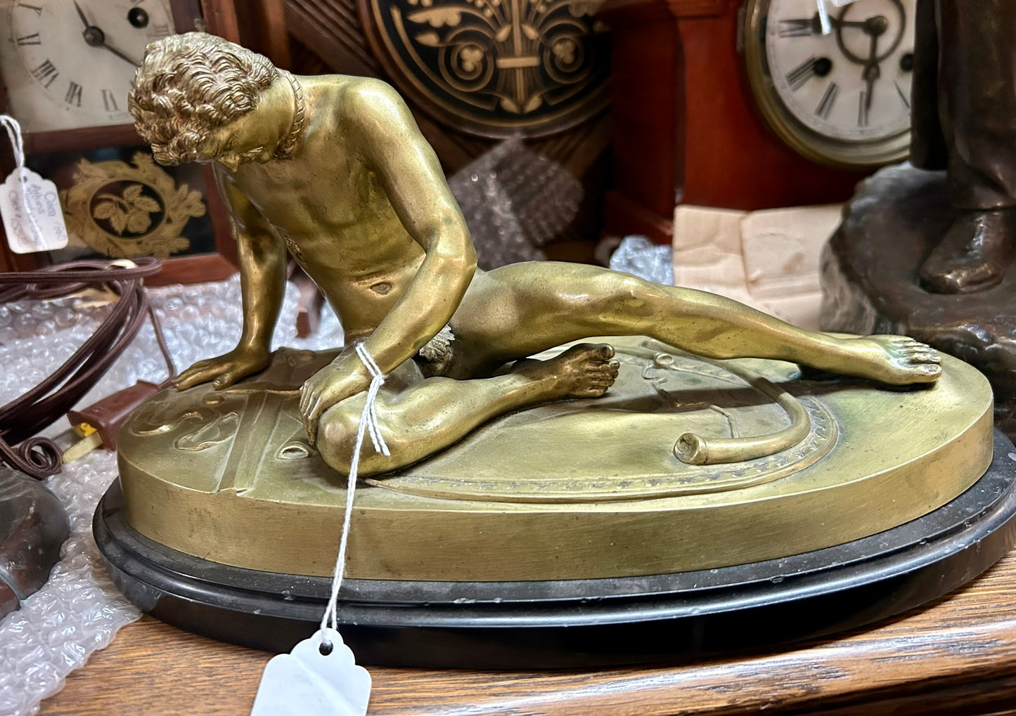 "THE DYING GAUL" BRONZE FIGURE