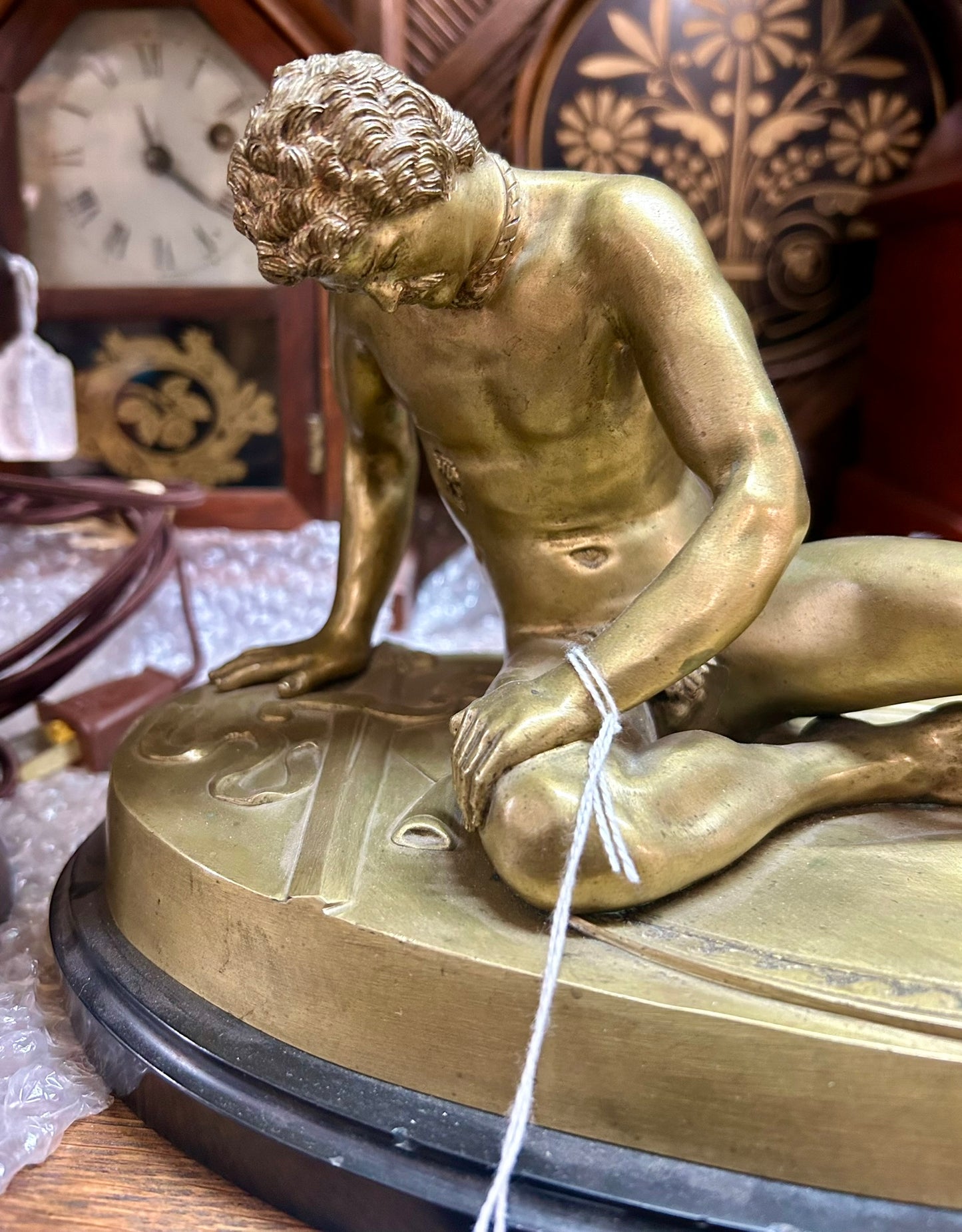 "THE DYING GAUL" BRONZE FIGURE