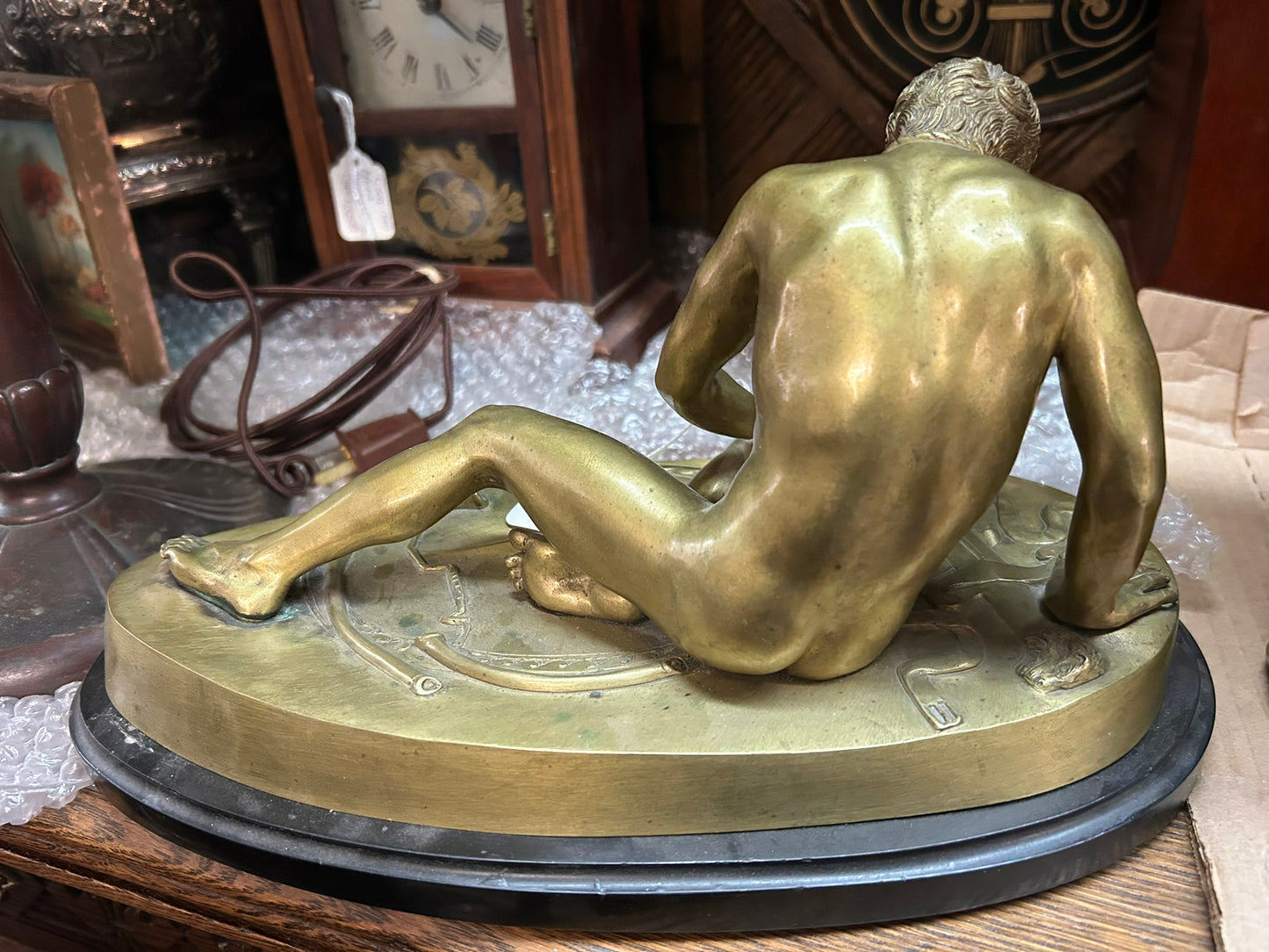 "THE DYING GAUL" BRONZE FIGURE