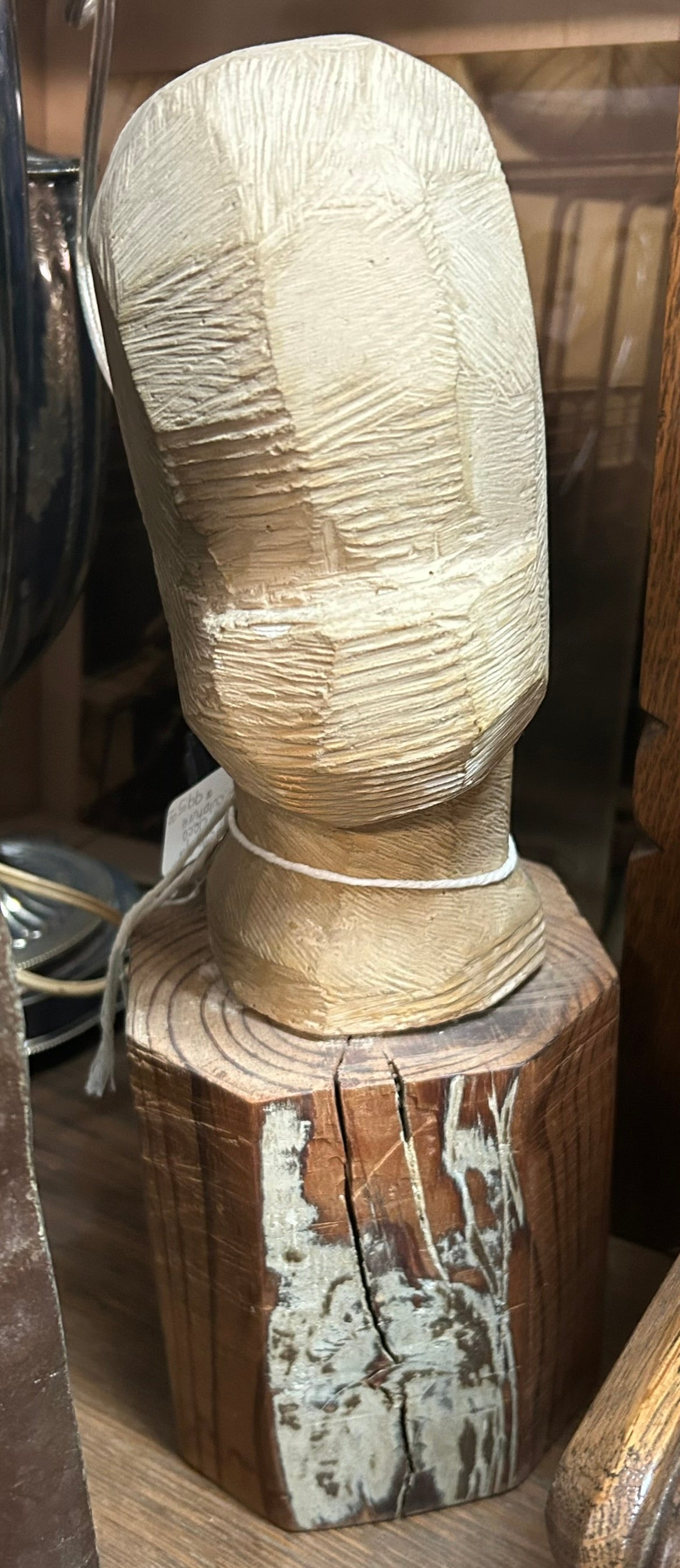 NEBRASKA ARTIST GLADYS LUX HEAD OF WOMAN SCULPTURE