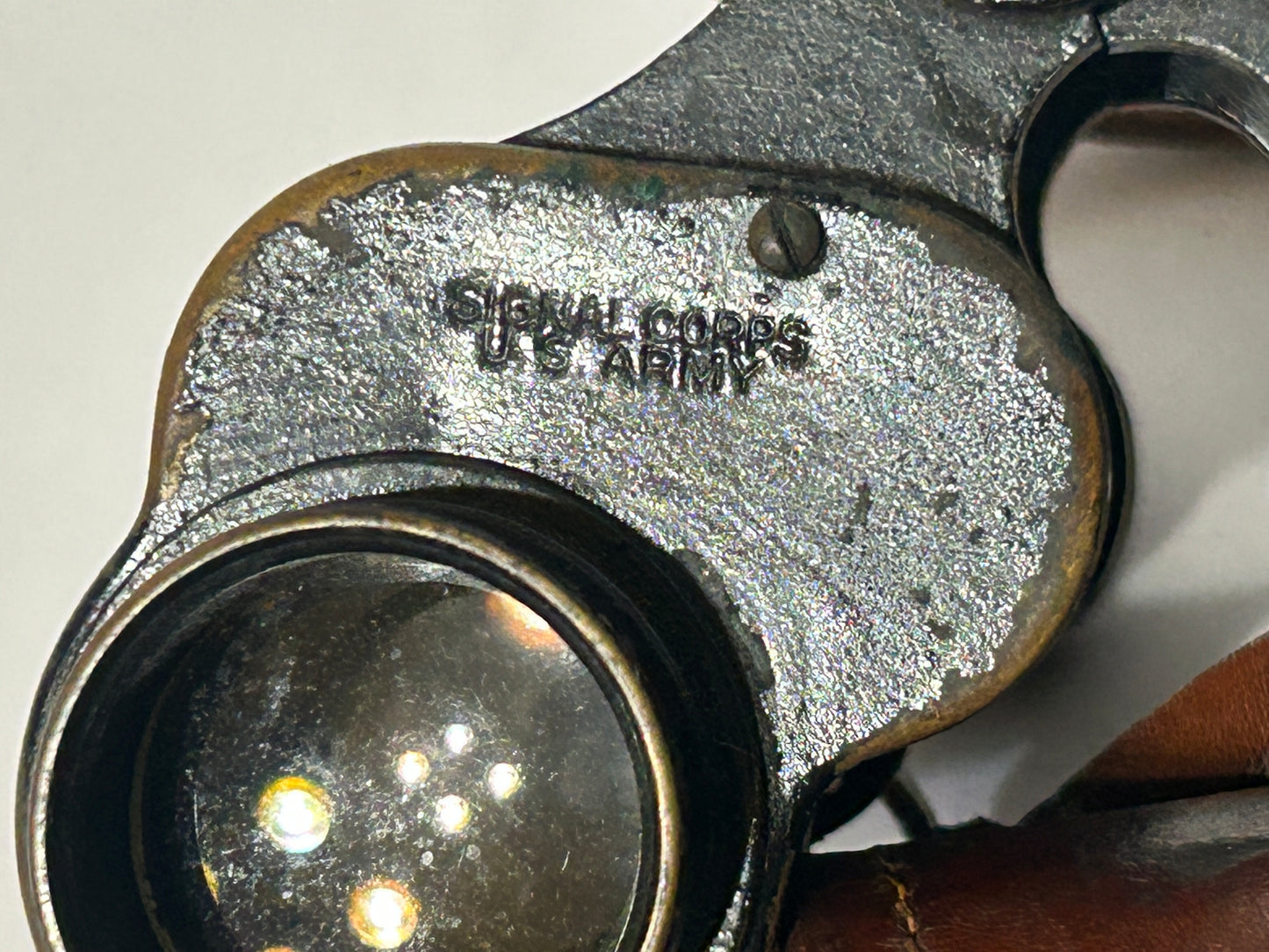 EARLY BINOCULARS MARKED U.S. ARMY SIGNAL CORPS