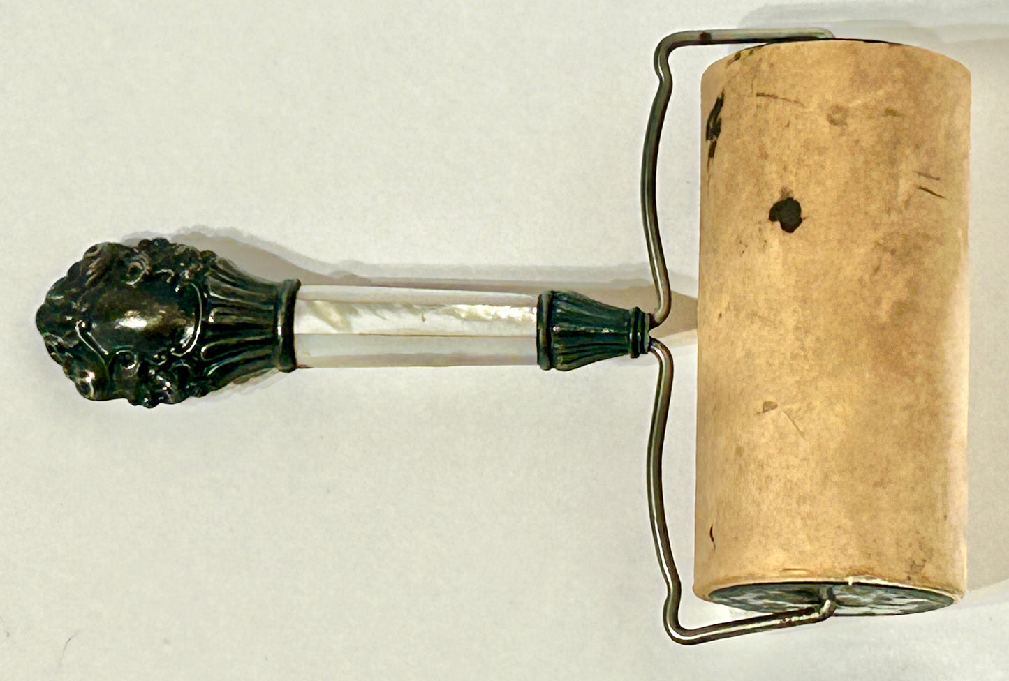 STERLING AND MOTHER OF PEARL HANDLE ANTIQUE BLOTTER