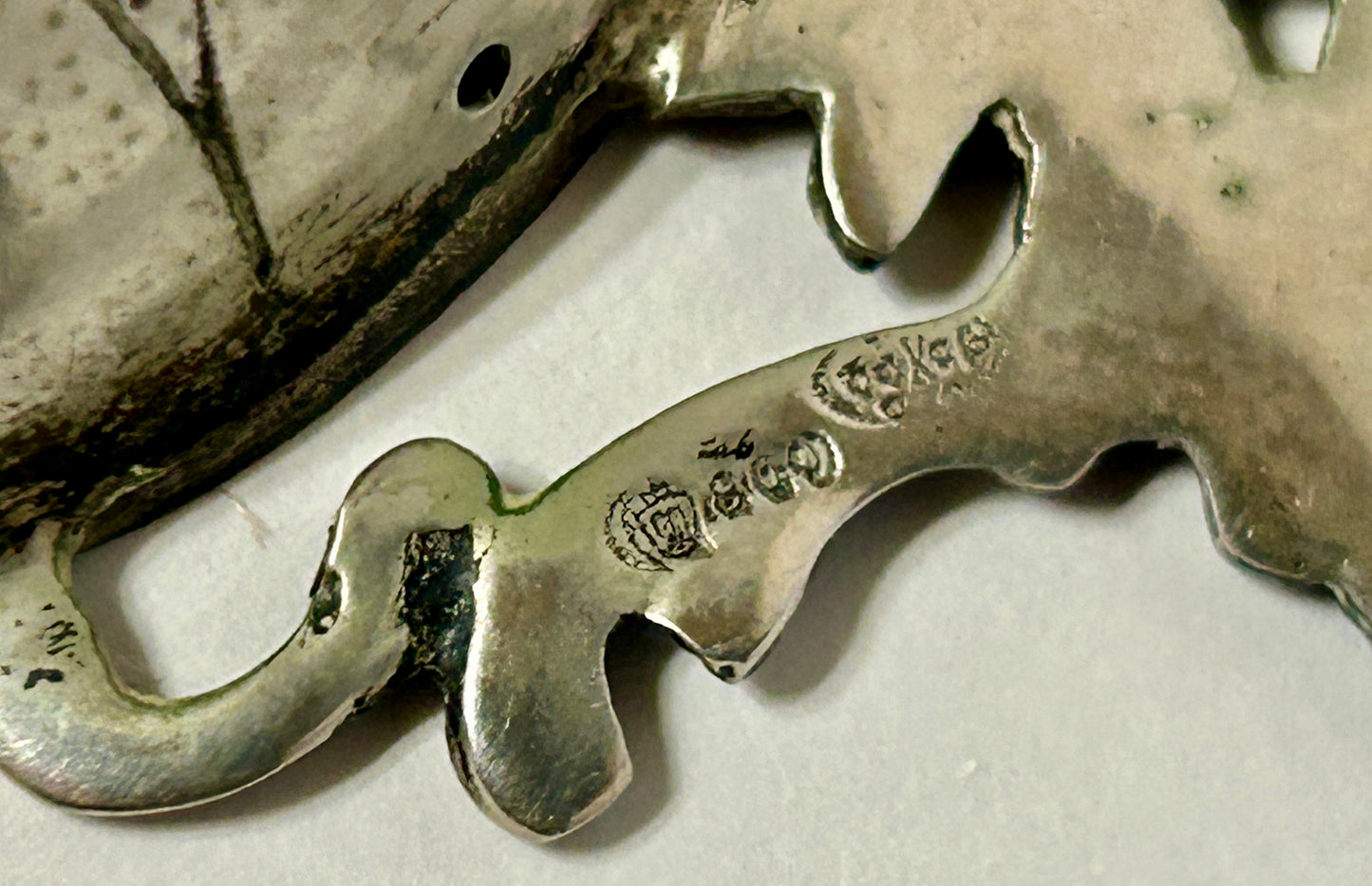 SILVER STRAINER ORNATE ANTIQUE