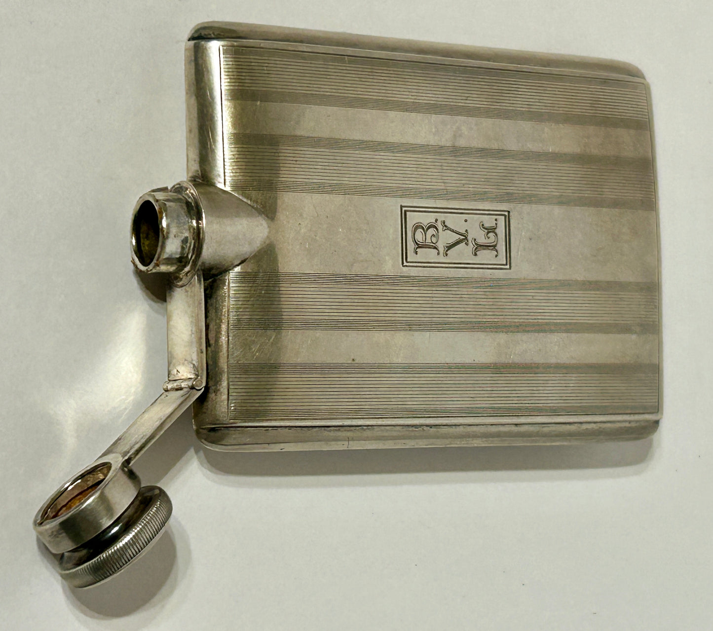 STERLING SILVER ANTIQUE FLASK