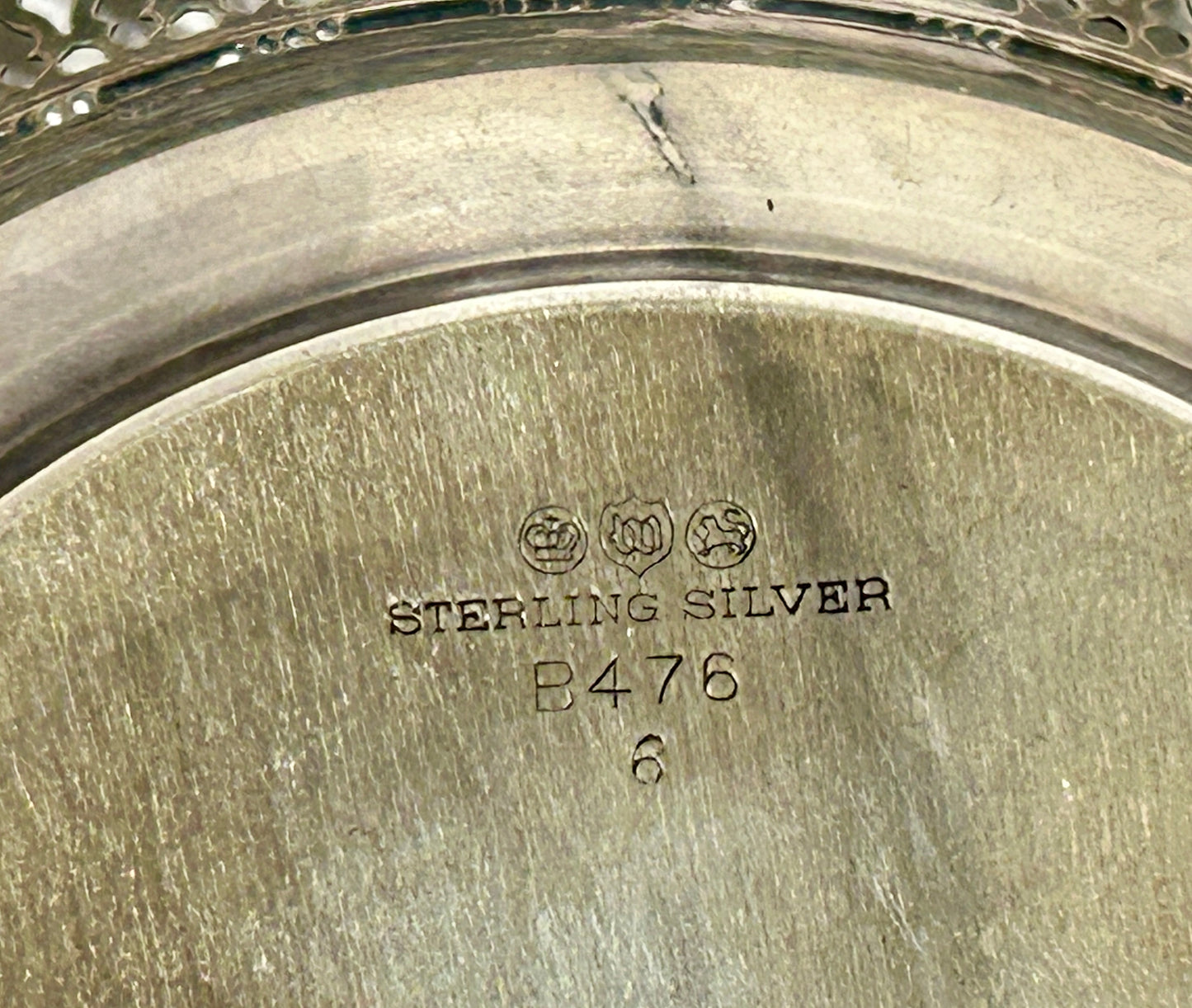 STERLING SILVER PIERCED DECORATED BOWL BY WATSON SILVER