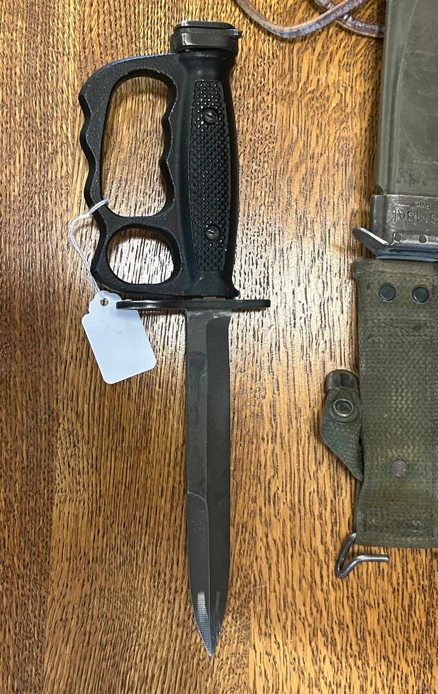 U.S. VIETNAM WAR M7 KNUCKLE DUSTER FIGHTING KNIFE BAYONET