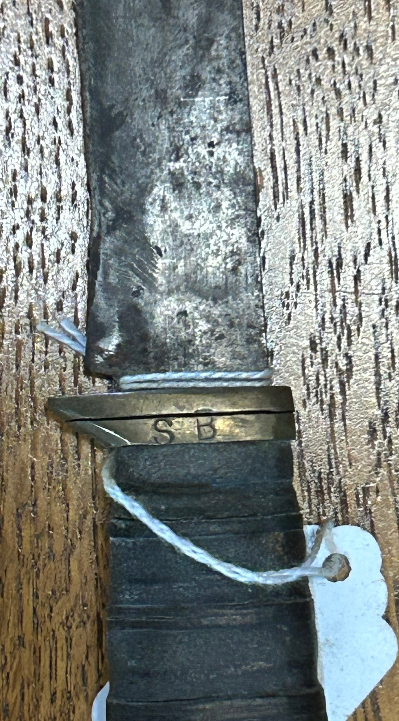 HANDMADE ANTIQUE KNIFE MARKED "SB"