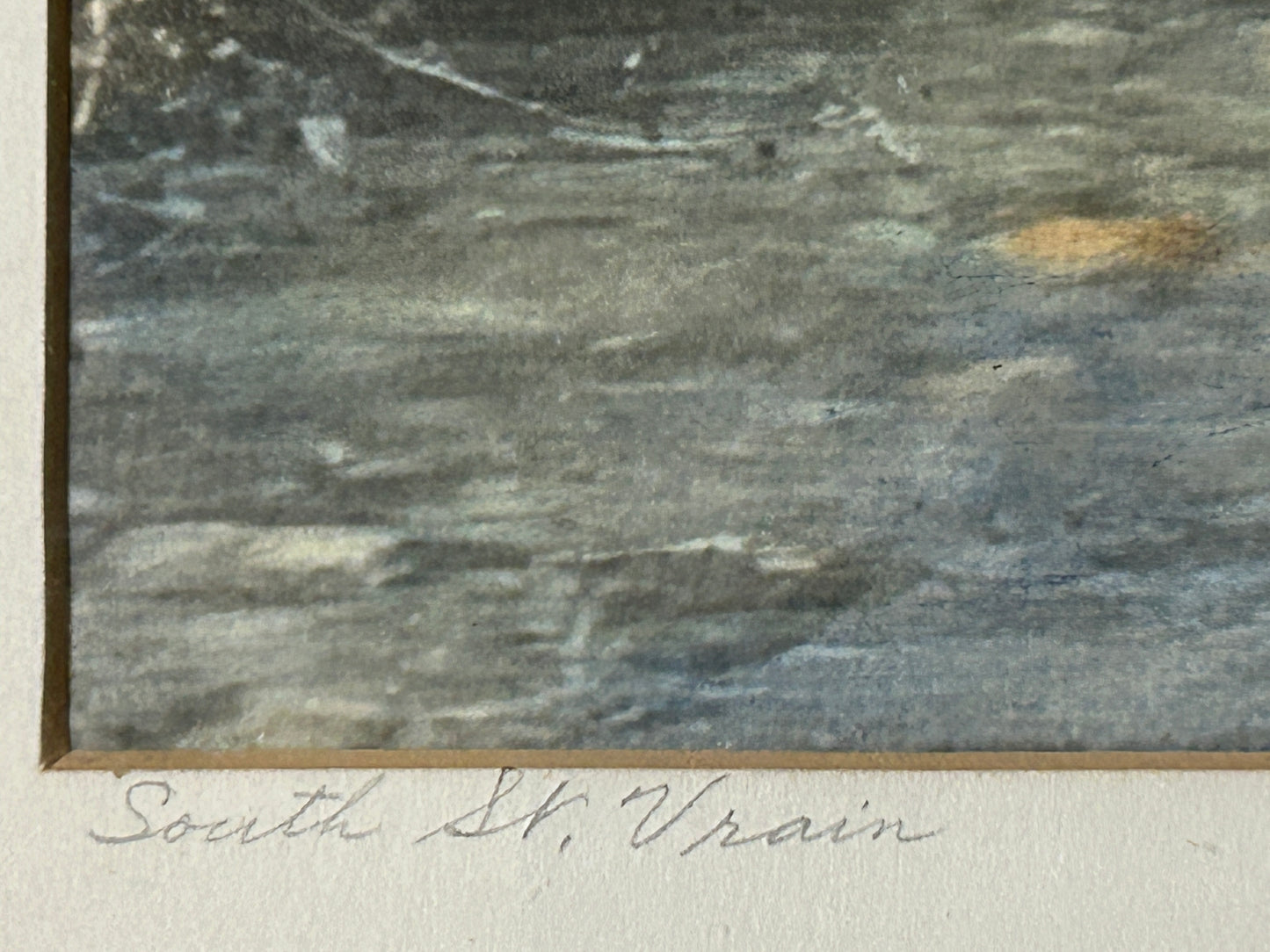 LYMAN BYXBE SIGNED COLORED PRINT OF SOUTH ST. VRAIN, COLORADO