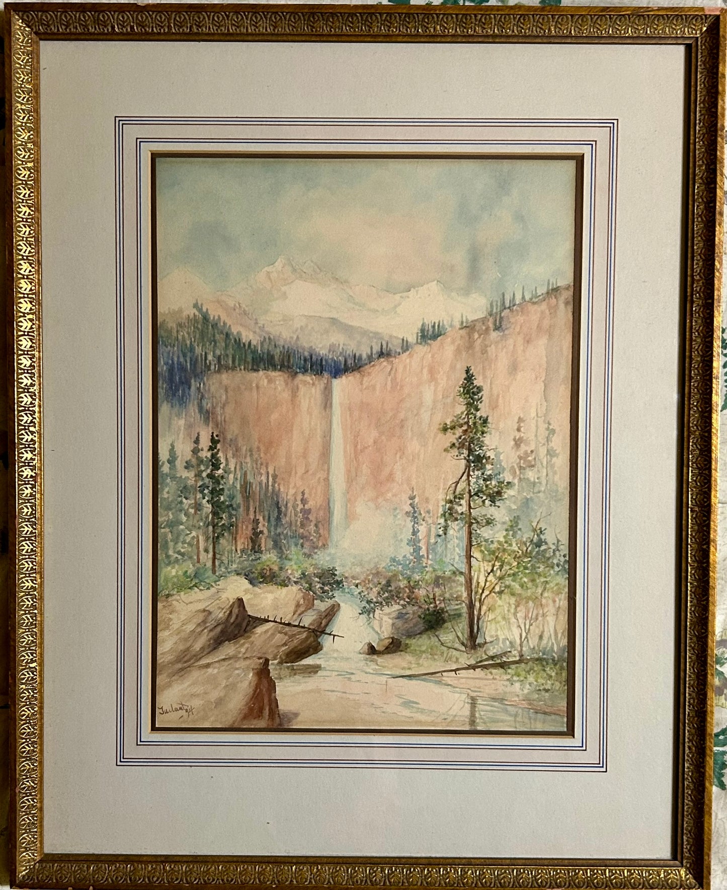 RICHARD TALLANT-COLORADO, UTAH, OHIO ARTIST 1853-1939 WATERCOLOR PAINTING