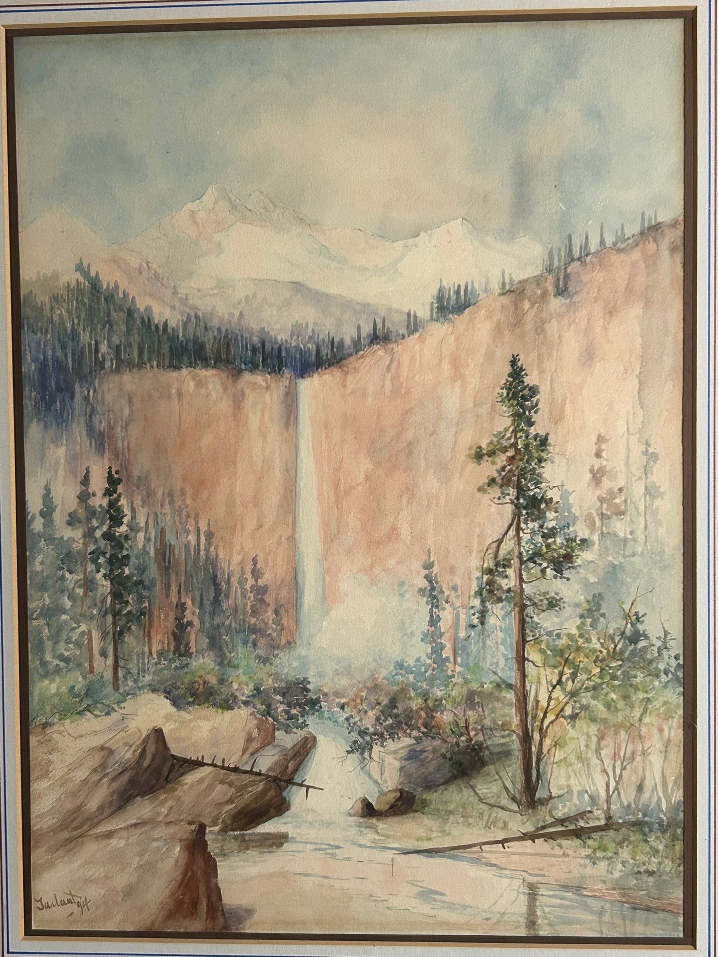 RICHARD TALLANT-COLORADO, UTAH, OHIO ARTIST 1853-1939 WATERCOLOR PAINTING