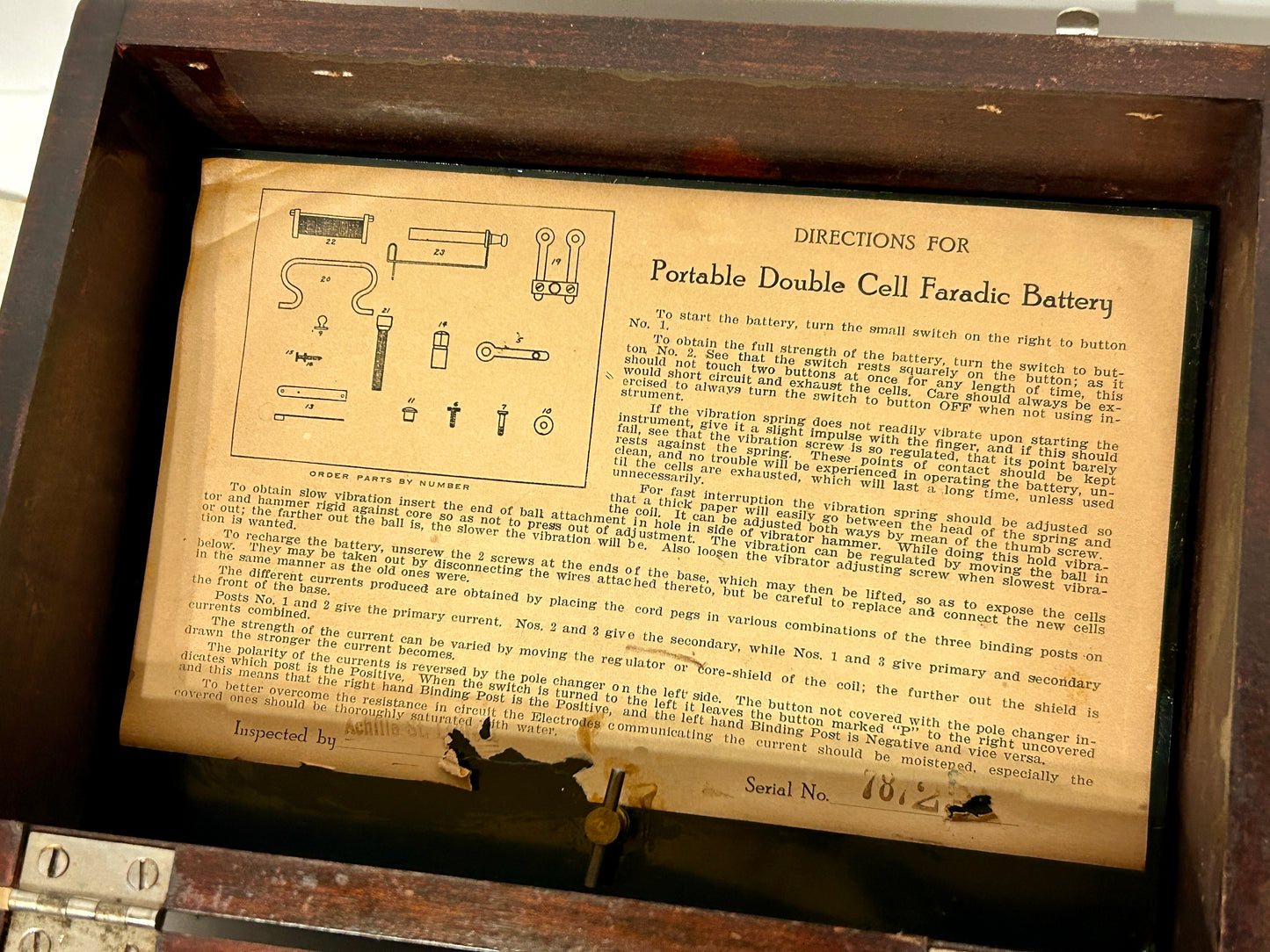 ANTIQUE QUACK ELECTRAPATHY MEDICAL DEVICE