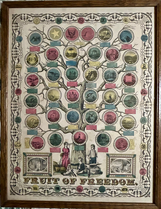 FRUIT OF FREEDOM ANTIQUE PRINT