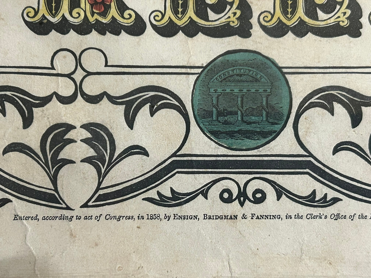 FRUIT OF FREEDOM ANTIQUE PRINT