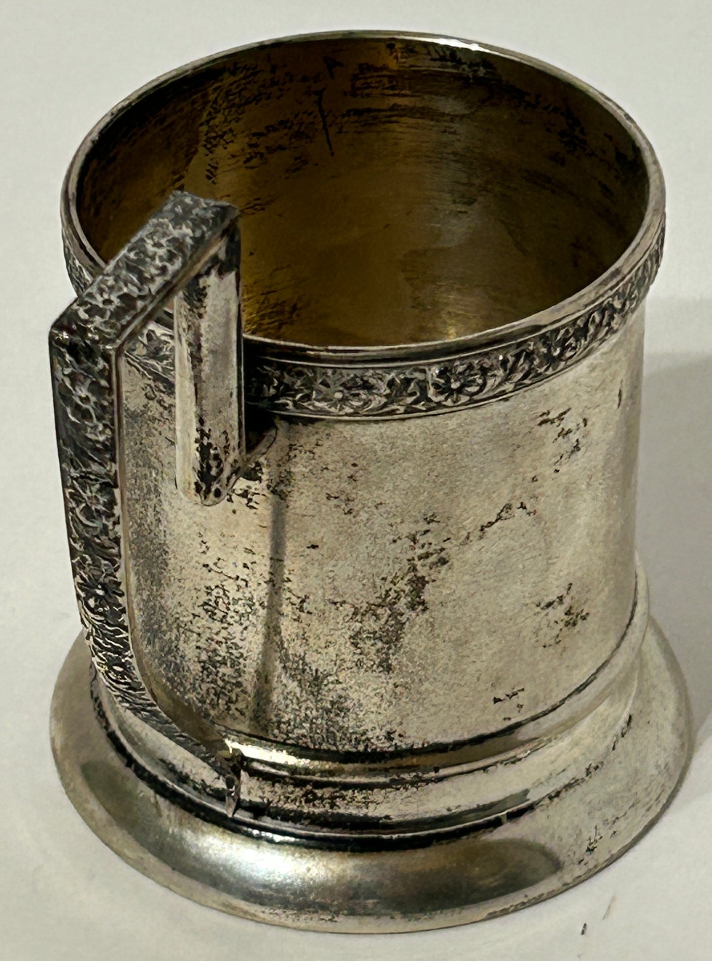 RUSSIAN SILVER ANTIQUE TEA HOLDERS