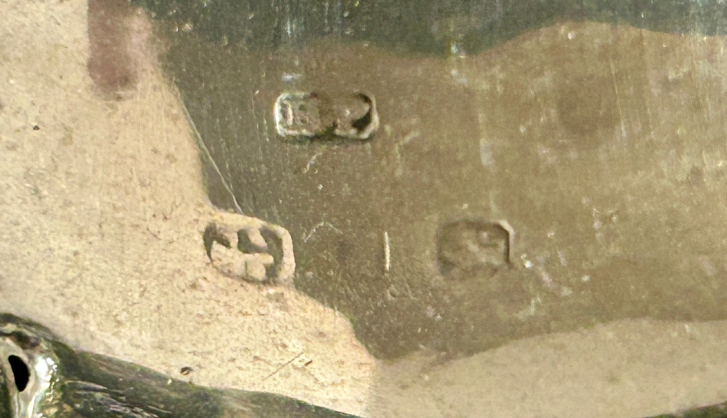 STERLING SILVER PIERCED DESIGN ANTIQUE BASKET