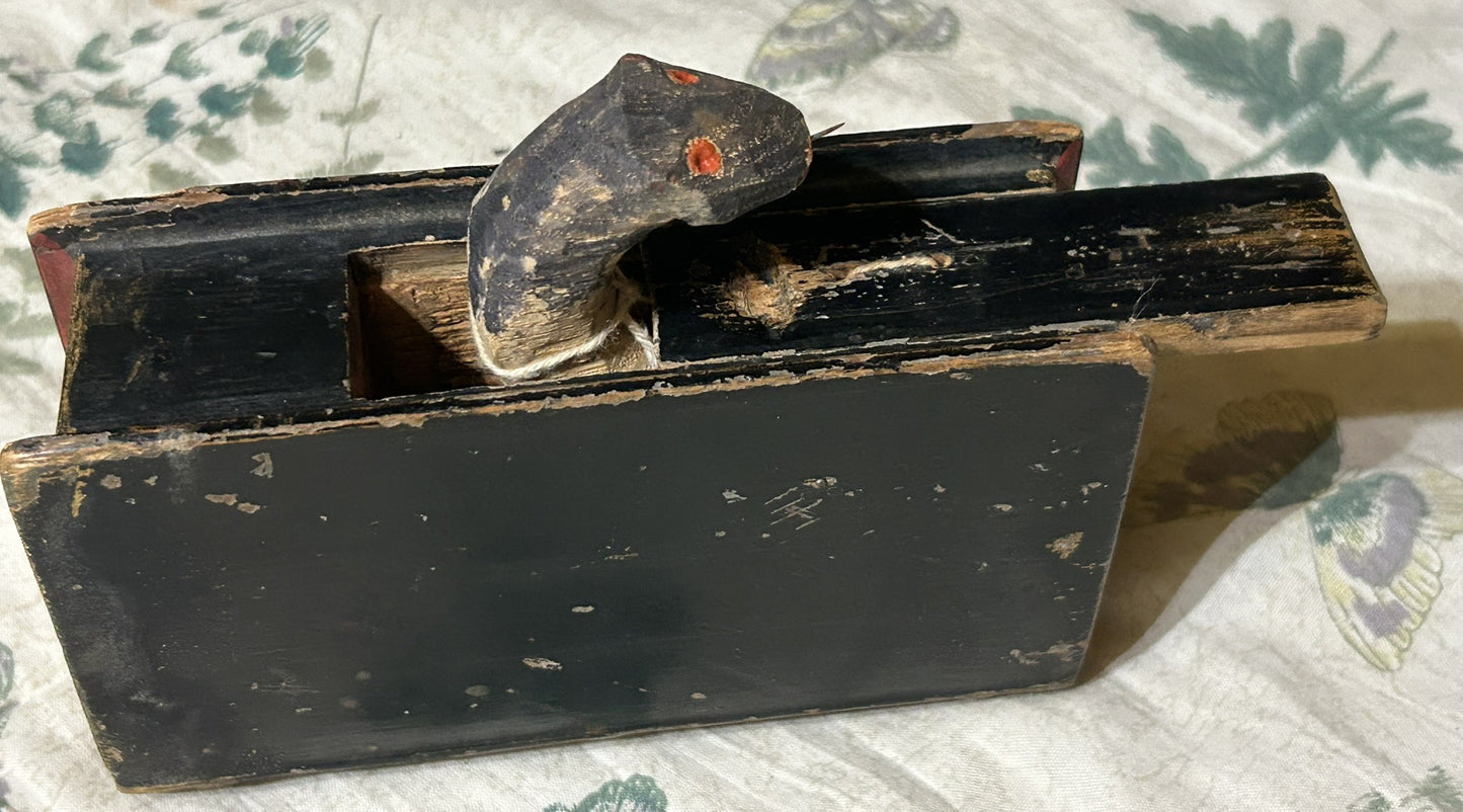 "SECESH BIBLE" WOODEN BOOK SHAPE BOX WITH SNAKE INSIDE