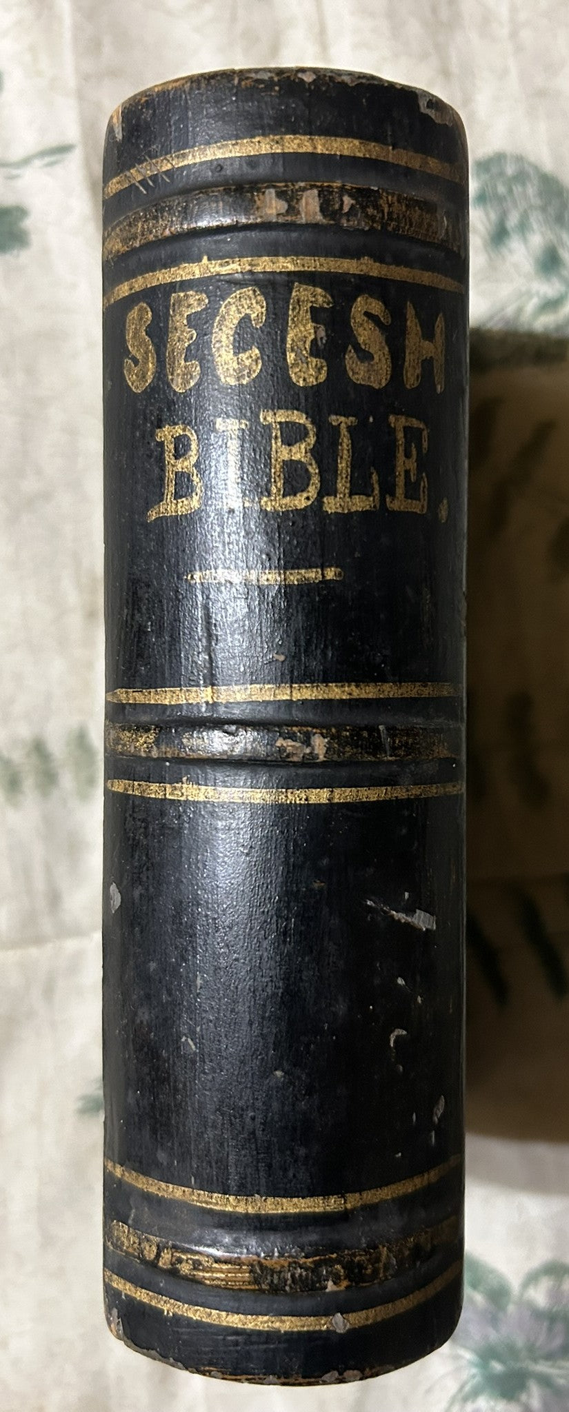 "SECESH BIBLE" WOODEN BOOK SHAPE BOX WITH SNAKE INSIDE