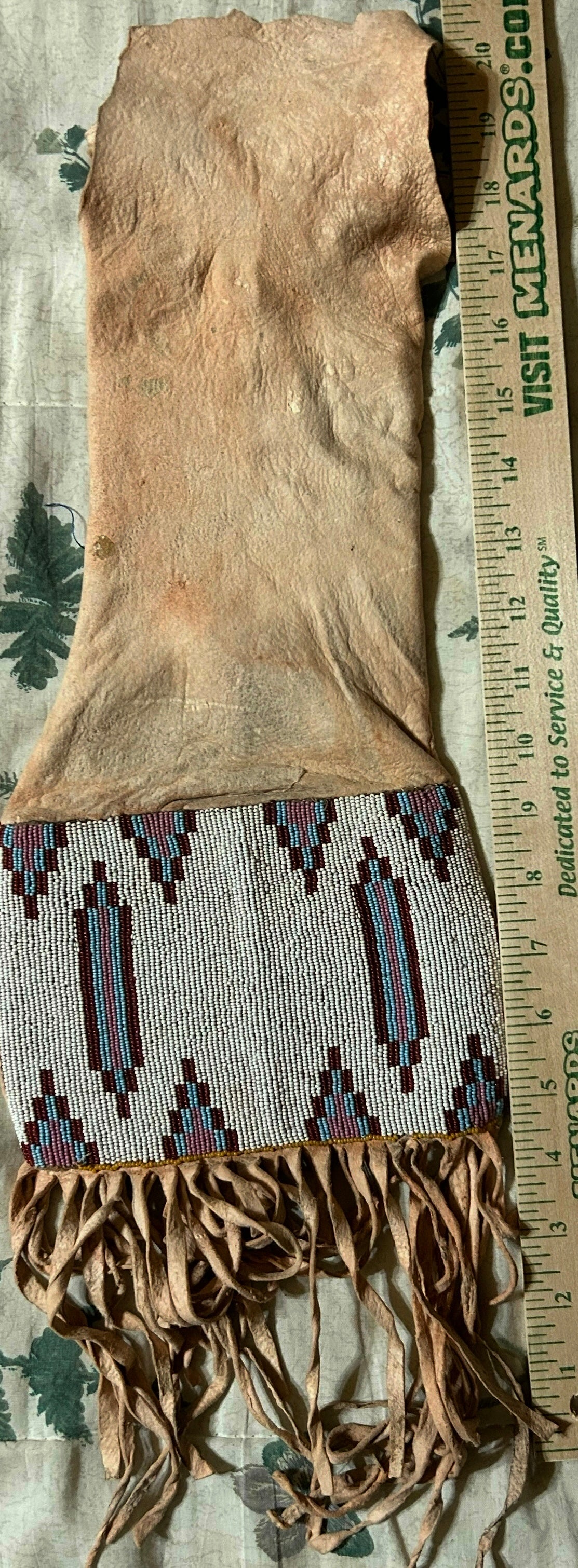 NATIVE AMERICAN BLACKFOOT TOBACCO BAG LATE 1800'S