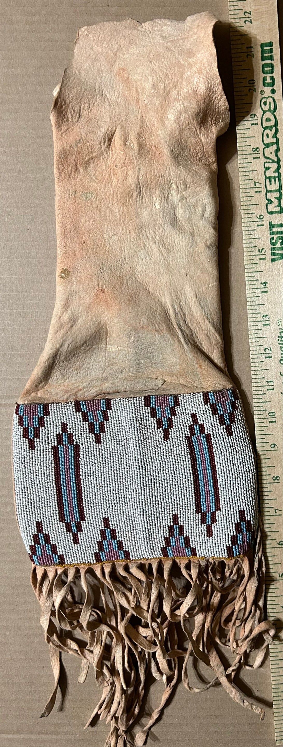 NATIVE AMERICAN BLACKFOOT TOBACCO BAG LATE 1800'S