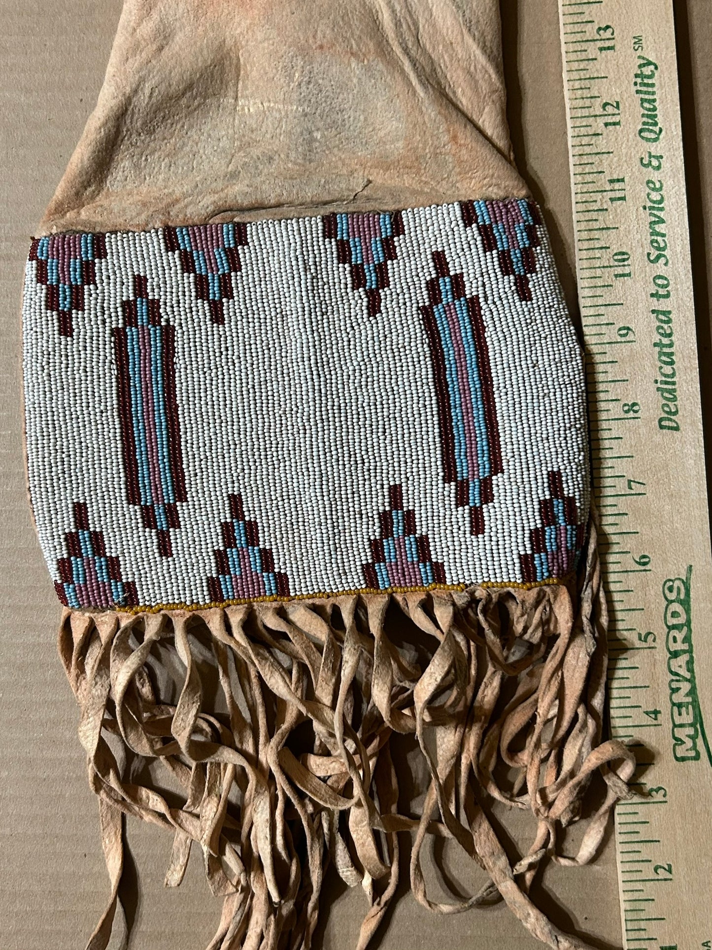 NATIVE AMERICAN BLACKFOOT TOBACCO BAG LATE 1800'S