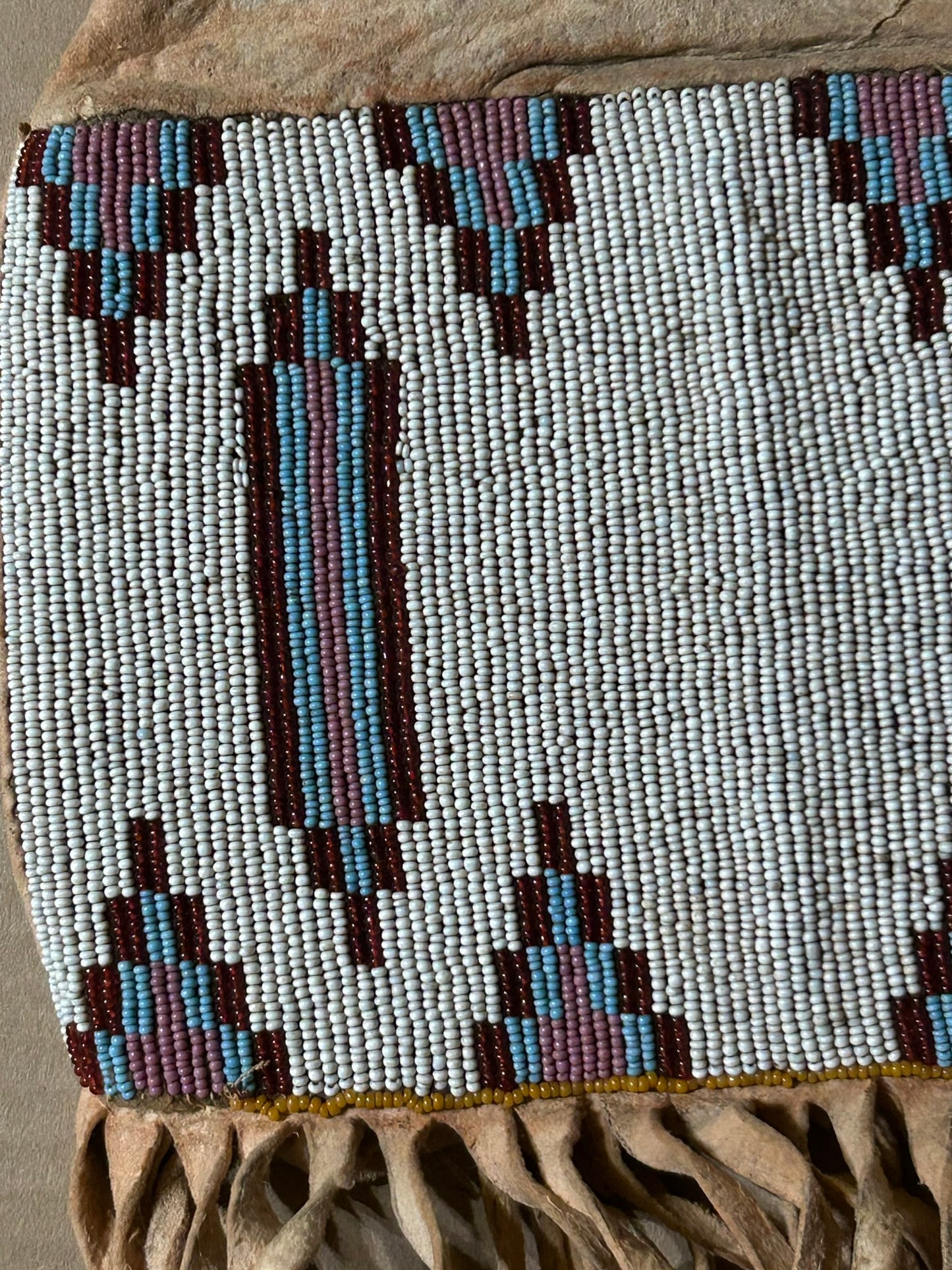 NATIVE AMERICAN BLACKFOOT TOBACCO BAG LATE 1800'S