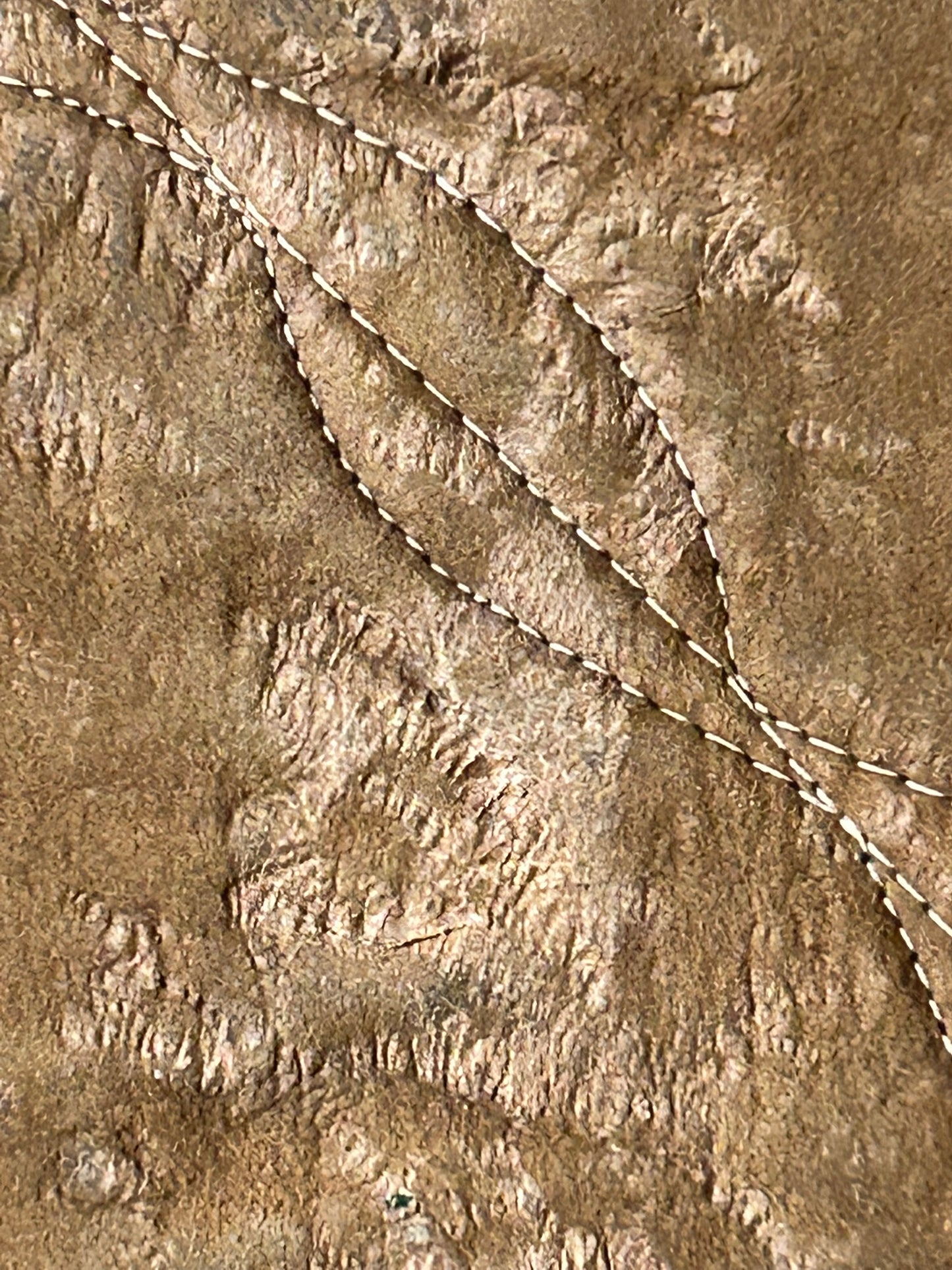 NATIVE AMERICAN BEADED FLAT BAG WITH SCULPTURED DESIGNS