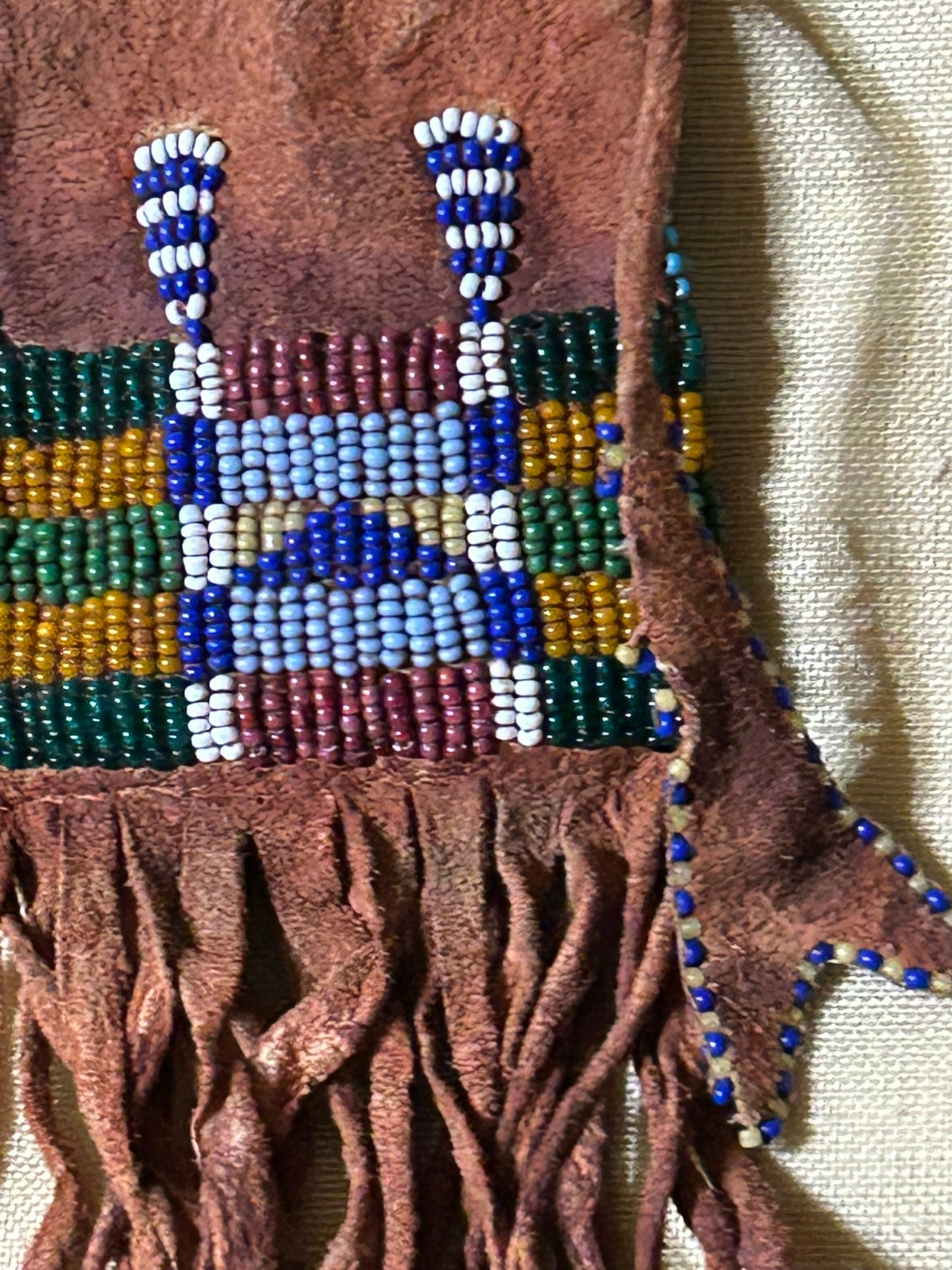 NATIVE AMERICAN NEWER SMALL BEADED BAG