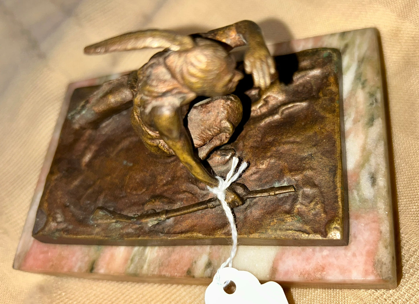 KARL KAUBA 1865-1922 "INDIAN SCOUT" BRONZE
