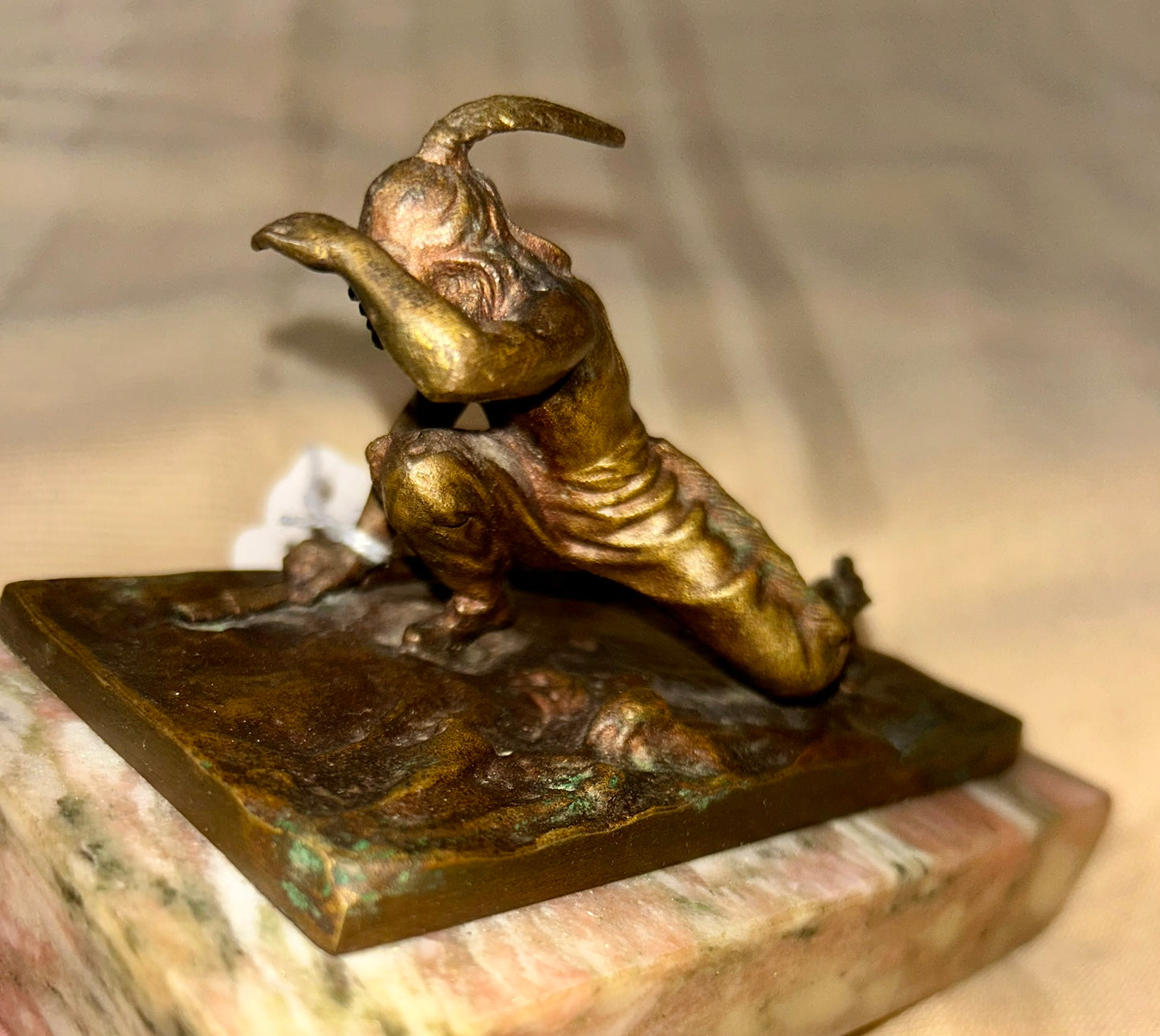 KARL KAUBA 1865-1922 "INDIAN SCOUT" BRONZE