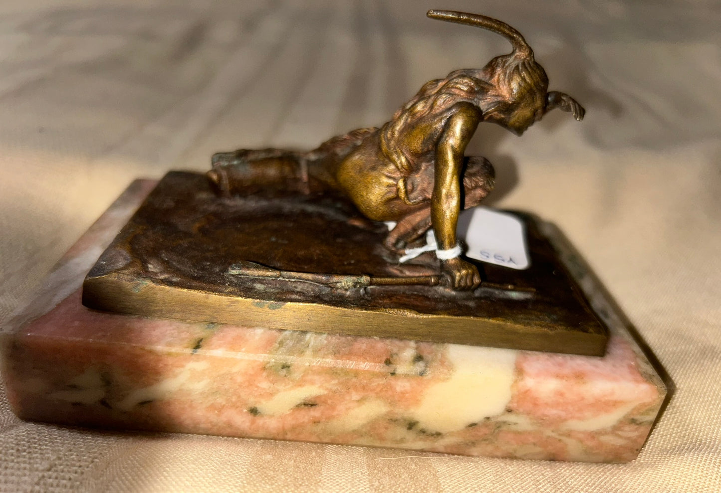 KARL KAUBA 1865-1922 "INDIAN SCOUT" BRONZE