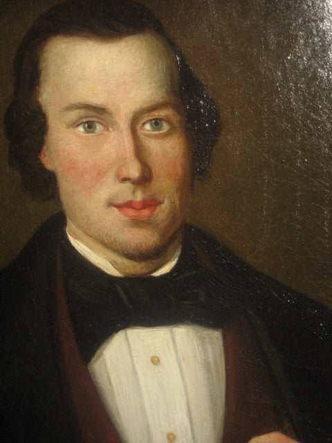 FOLK ART PORTRAIT OF MAN