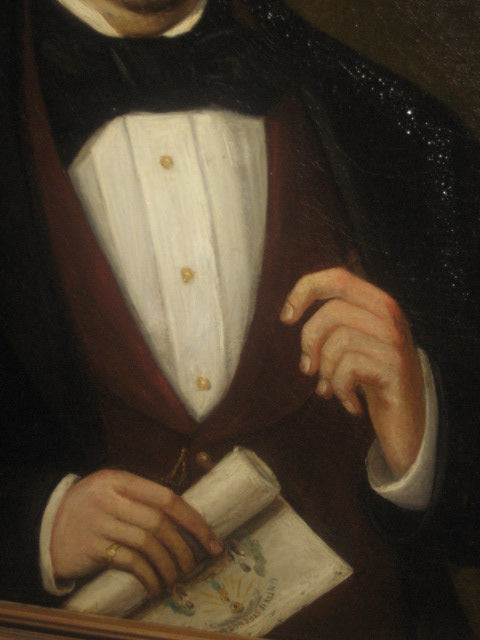 FOLK ART PORTRAIT OF MAN
