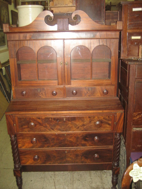 1820's MAHOGANY SECRETARY