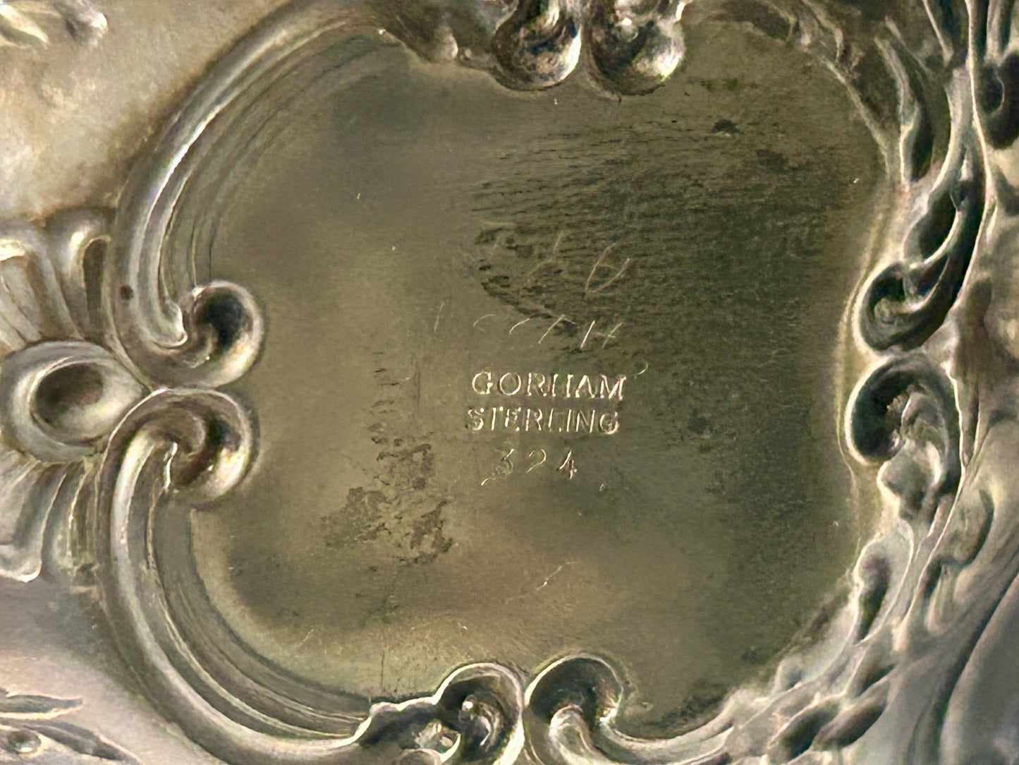 GORHAM STERLING SILVER SMALL FANCY CANDLE HOLDER