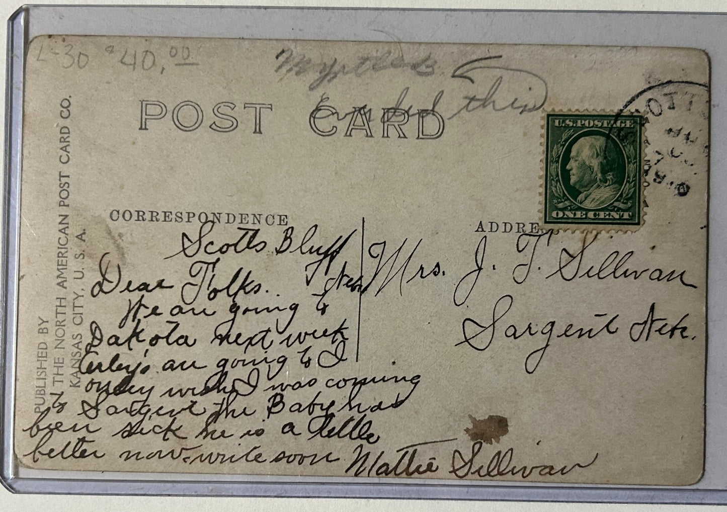 NATIVE AMERICANS ON HORSEBACK 1909 MARTIN PHOTOGRAPH POST CARD