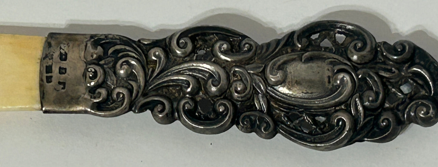 ANTIQUE STERLING FANCY PAGE TURNER