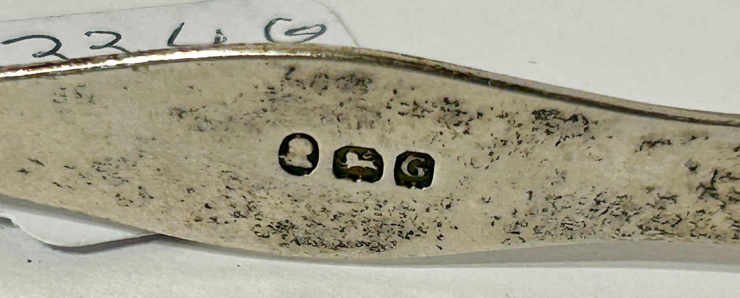 ANTIQUE STERLING BRITISH SUGAR TONGS BY PETER, ANN, & WM. BATEMAN