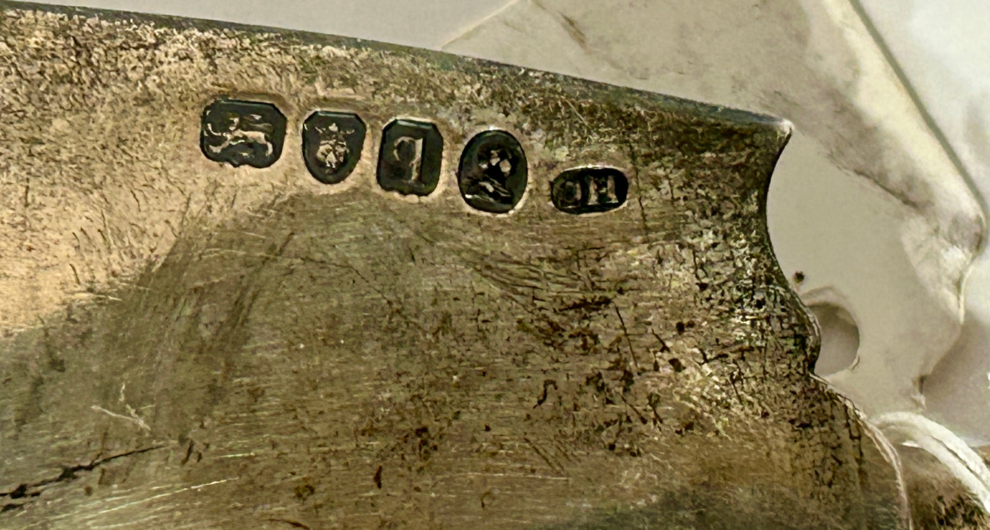 STERLING SILVER FISH SERVER LONDON LATE 1700'S