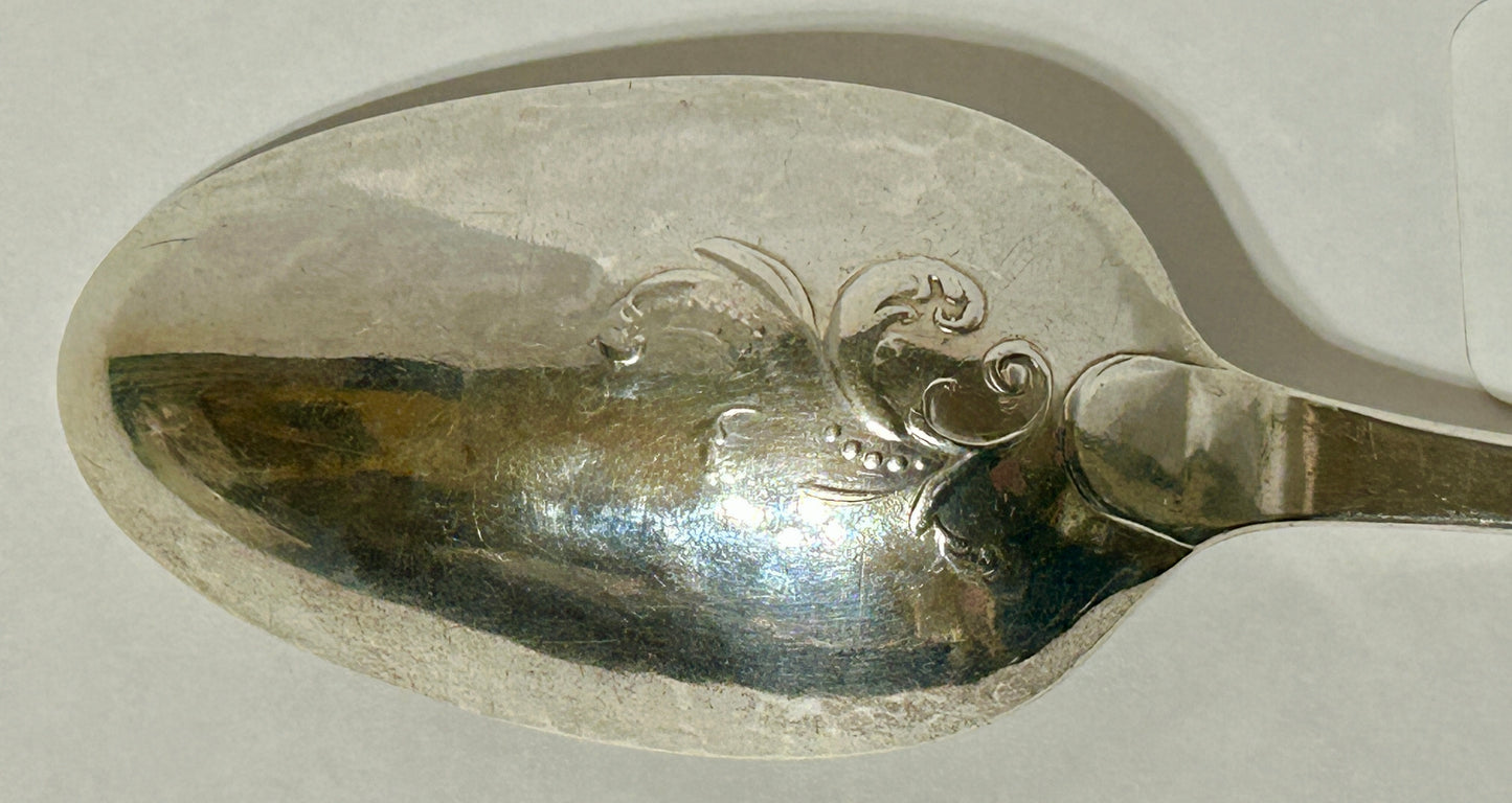 STERLING SILVER FANCY SILVER SPOON 1700'S MAKER