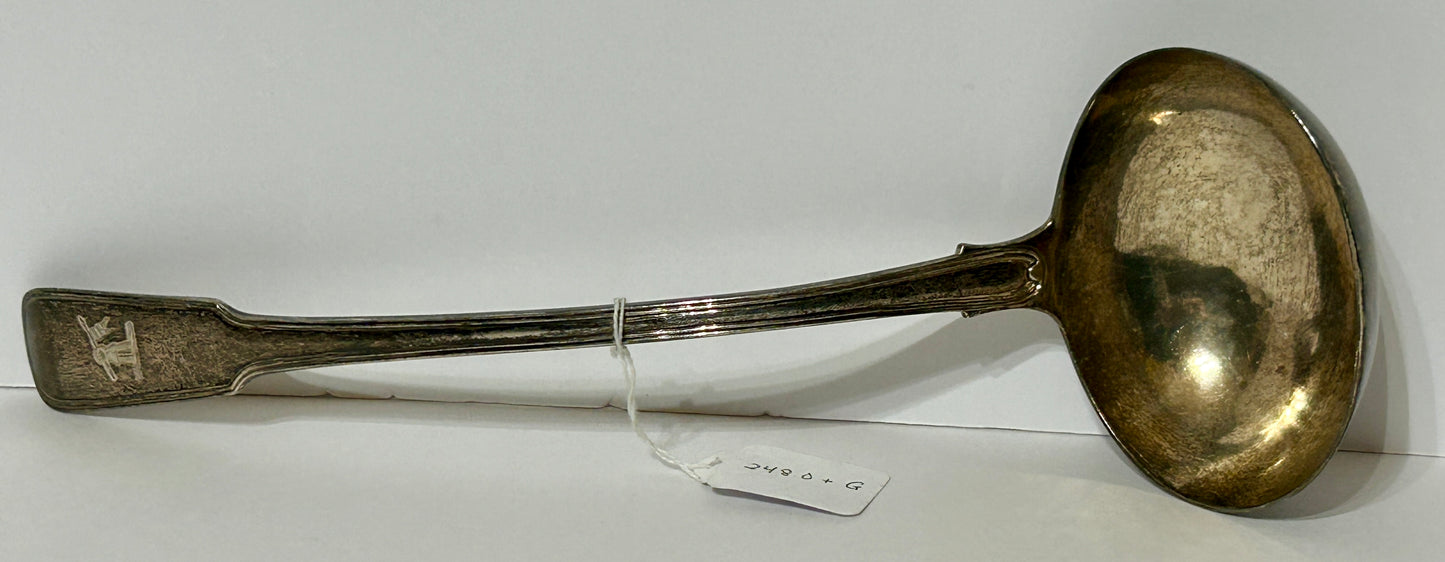 EARLY STERLING SILVER LADLE LONDON MAKER