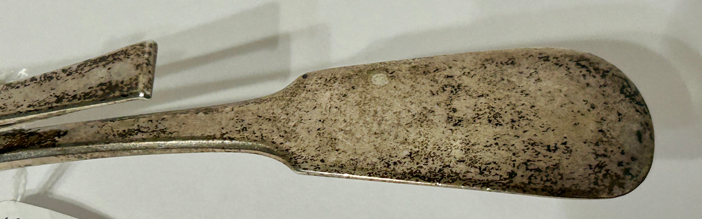 STERLING ANTIQUE FISH SERVER EARLY 1800'S