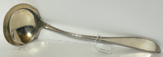 ANTIQUE COIN SILVER LARGE LADLE