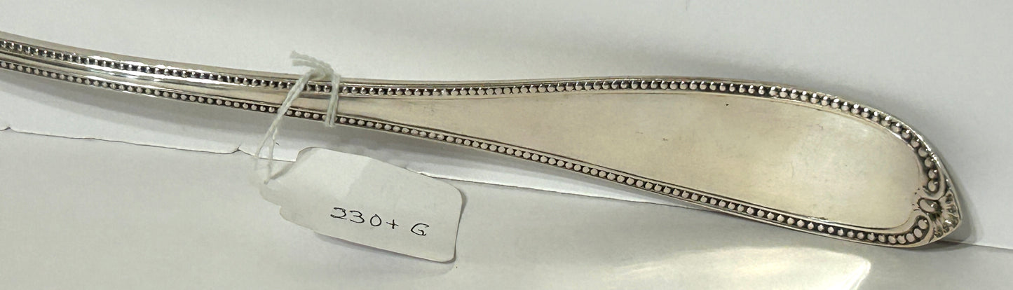 ANTIQUE COIN SILVER LARGE LADLE