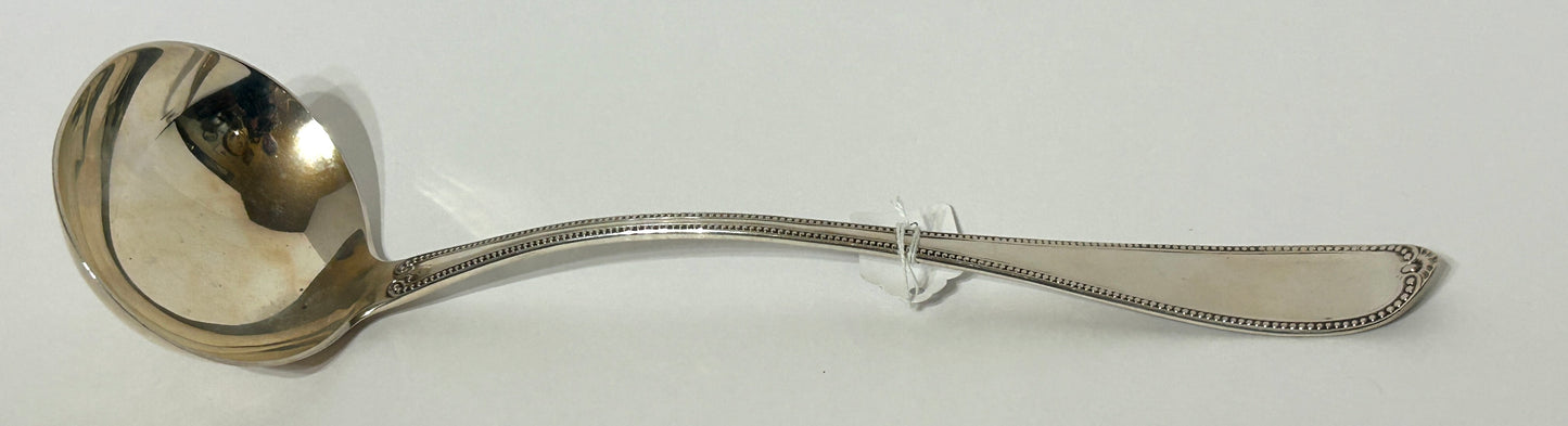 ANTIQUE COIN SILVER LARGE LADLE