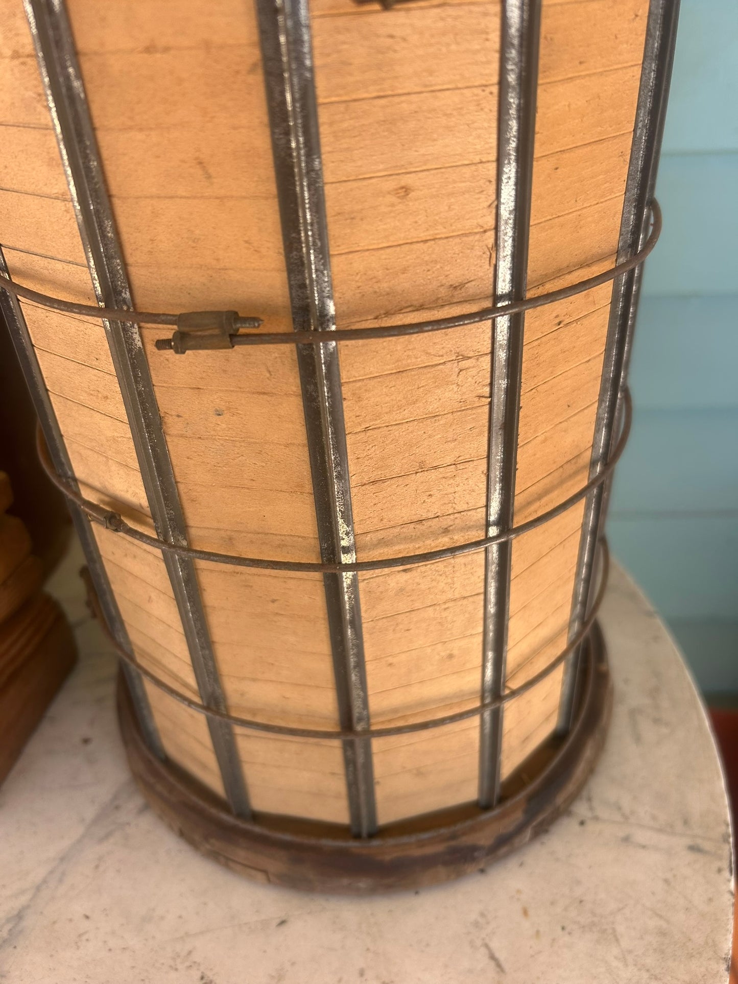 ANTIQUE SALESMAN SAMPLE OF MINNEAPOLIS PANEL SILO BY PUFFER HUBBARD