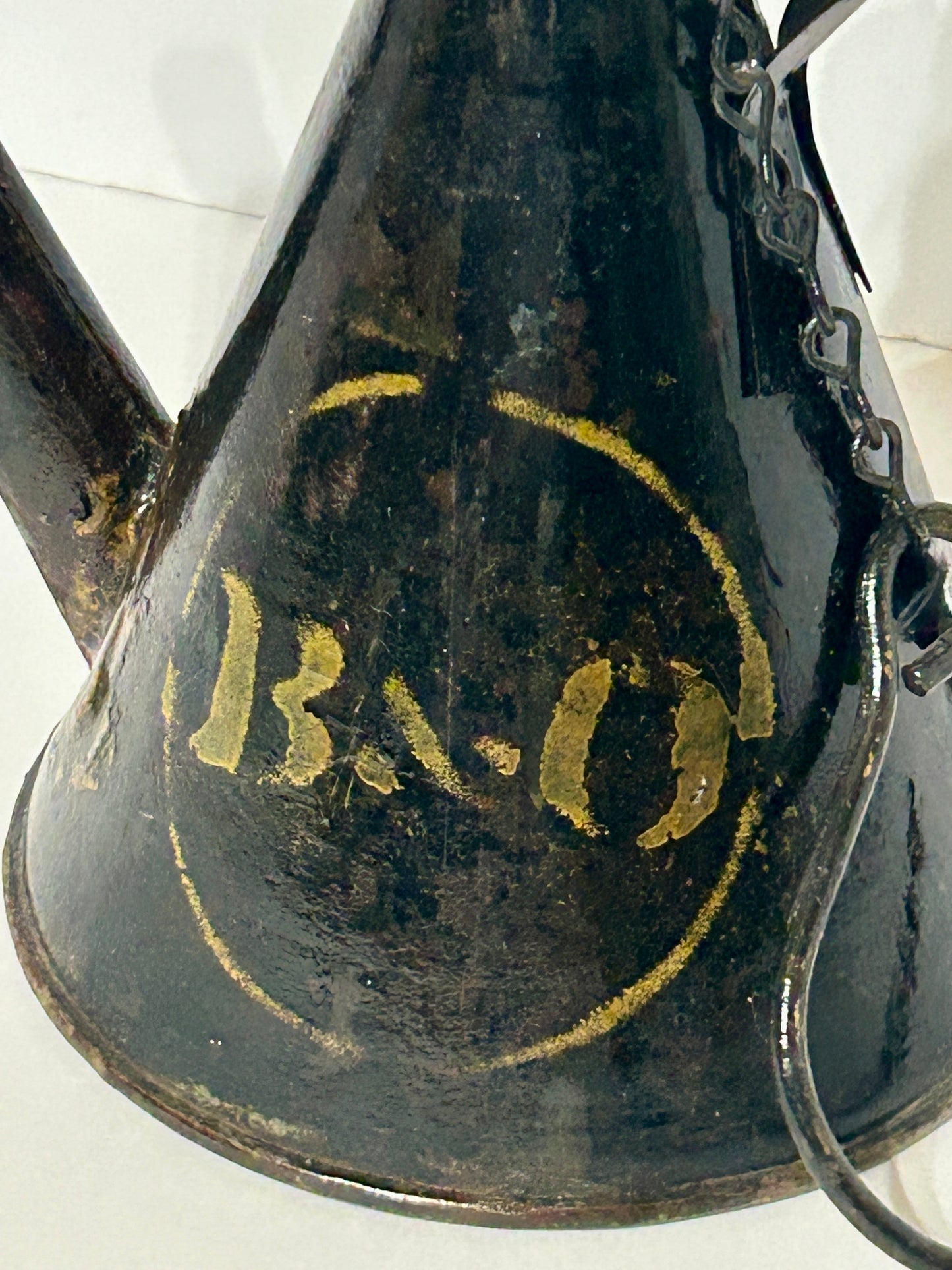 B & O RAILROAD ANTIQUE TIN TORCH LAMP